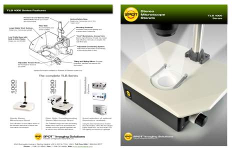 TLB 4000 Lighted Stereo Microscope Stands