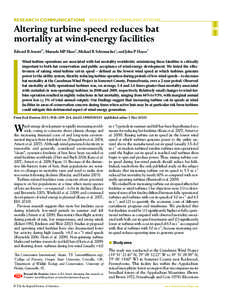 Fluid dynamics / Turbine / Community wind energy / Wind turbine / Wind energy / Bat / Environmental impact of wind power / Buffalo Ridge Wind Farm / Energy / Wind power / Aerodynamics