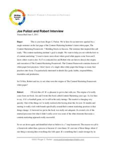 Microsoft Word - Joe, Robert,CMI Interview.doc