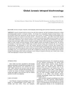 Global Jurassic tetrapod biochronology  99