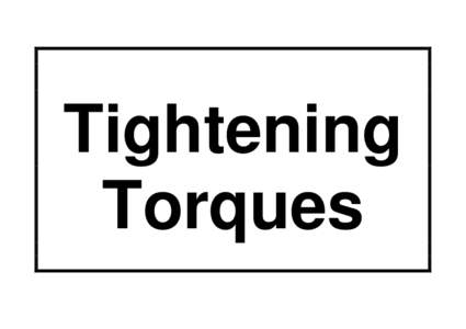Tightening Torques AZD00-01.frb[removed]