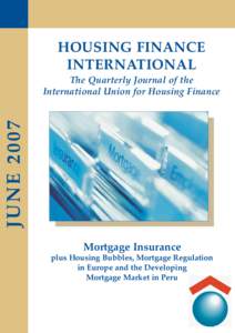 HOUSING MORTGAGE & HOUSING TRANSACTION IN CHINA  HOUSING FINANCE INTERNATIONAL  JUNE 2007
