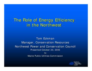 Northwest Power and Conservation Council / Conservation biology / Columbia River / Planning / Science / Knowledge / Conservation / Biology / Energy in Oregon