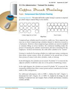 Coffee Break Training Bulletin: Compressed Gas Cylinder Nesting