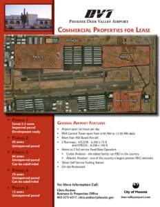 COMMERCIAL PROPERTIES FOR LEASE  • PARCEL 1 Seven 2-3 acres Improved parcel