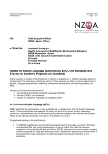 NZQF2013-002 Update for teachers of English Language Learners