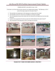 Ada-Borup ISD 2854 Facilities Improvement Project Update