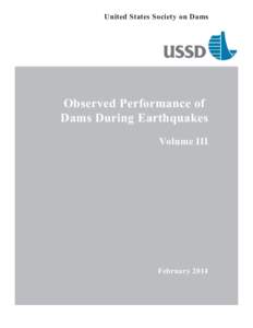 United States Society on Dams  Observed Performance of Dams During Earthquakes Volume III