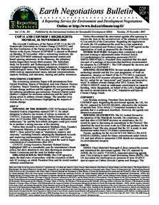 Earth Negotiations Bulletin  COP / COP-10  . . . . . . . . . . . . . . . . . . . . . . . . . . MOP#21