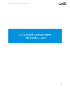   GitHub Integration User Guide | Version 1.1     