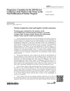 Nuclear proliferation / Nuclear Non-Proliferation Treaty / Security assurance / African Nuclear Weapon Free Zone Treaty / Nuclear-weapon-free zone / Treaty of Rarotonga / Nuclear weapon / Nuclear-free zone / Treaty of Tlatelolco / Law / International relations / Politics