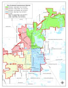 City of Lakeland Commissioners Districts NE District - Keith Merritt - thru[removed]NW District - Phillip Walker - thru[removed]Mud Lake