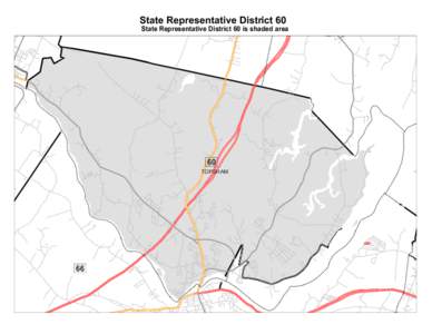 State Representative District 60  State Representative District 60 is shaded area 60 TOPSHAM