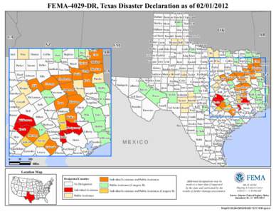 FEMA-4029-DR, Texas Disaster Declaration as of[removed]Ochiltree Dallam Sherman Hansford Lipscomb Roberts Hemphill Carson
