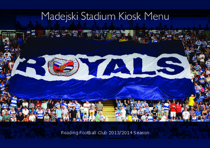 Madejski Stadium Kiosk Menu  Reading Football Club[removed]Season Coffee