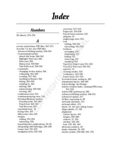 Index Numbers 3D effects, 375–378 CO