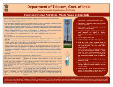   Department of Telecom, Govt. of India       
