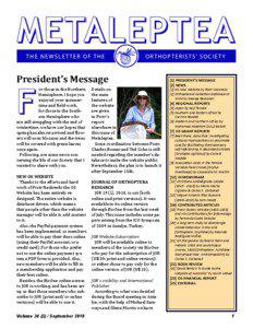 METALEPTEA THE NEWSLETTER OF THE