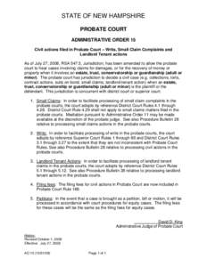 DRAFT ADMINISTRATIVE ORDER