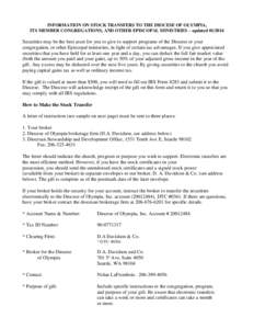 Finance / Security / Stock transfer agent / Short / Episcopal Diocese of Olympia / Capital gains tax / Broker / Stock / Financial economics / Stock market / Investment