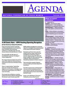 Agenda  www.nfpw.org Volume 75, Number 2