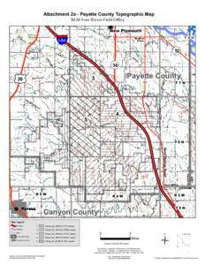 ye tt Attachment 2a - Payette County Topographic Map BLM Four Rivers Field Office
