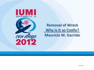 Removal of Wreck Why is it so Costly? Mauricio M. Garrido