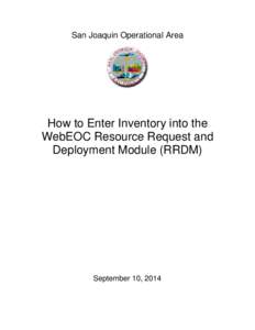 Microsoft Word - How Enter Inventory in RRDM