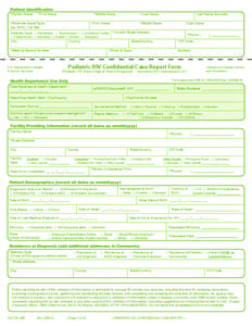 Patient Identification *Patient Name *First Name  *Middle Name