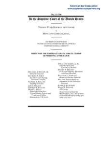 NoIn the Supreme Court of the United States VERNON HUGH BOWMAN, PETITIONER v. MONSANTO COMPANY, ET AL.