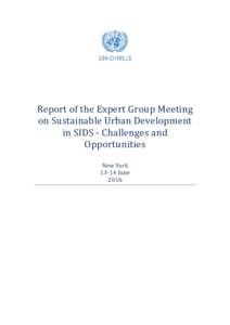 Sustainability / Academia / Natural environment / Sustainable urban planning / Economic development / Geography / Small Island Developing States / United Nations Development Group / Alliance of Small Island States / United Nations Human Settlements Programme / Sustainable development / Sustainable city