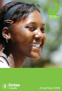 ENDING GLOBAL POVERTY BEGINS WITH WOMEN’S RIGHTS Annual Report 2008