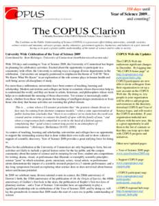 COPUS Clarion- January 2008