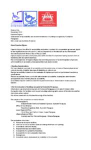 Mexico City. December[removed]Espacios Dignos. Assessment of accessibility and recommendations in buildings occupied by Fundación Paraguaya Mtro. José Luis Gutiérrez Brezmes.