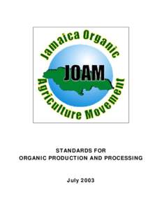 Microsoft Word - JOAM Organic Standards - TL April 2007.doc