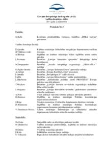 Eiropas Brīvprātīgā darba gada[removed]vadības komitejas sēdes 2011.gada 2.septembris Protokols Nr.3 Piedalās: G.Kelle