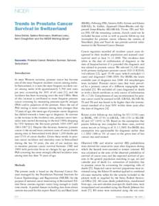 Prostate cancer / Medical terminology / RTT / Oncology / Epidemiology / Five-year survival rate / Epidemiology of cancer / Prostate-specific antigen / Survival rate / Relative survival / Cancer screening / Cancer survival rates