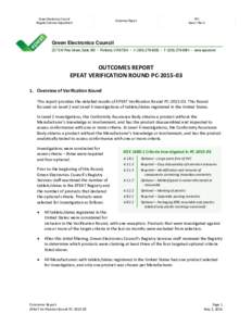 Green Electronics Council Registry Services Department P41 Issue 1 Rev 0