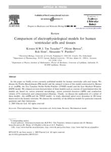 ARTICLE IN PRESS  Progress in Biophysics and Molecular Biology ] (]]]]) ]]]–]]] www.elsevier.com/locate/pbiomolbio  Review