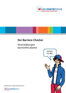 Der Barriere-Checker Veranstaltungen barrierefrei planen Einfach für alle!