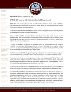 “So That The People May Live”  “Hecel Oyate Kin Nipi Kte” Official Media Release – September 29, 2014