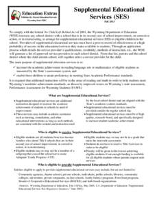 Individualized Education Program / No Child Left Behind Act / Adequate Yearly Progress / Individuals with Disabilities Education Act / Gaining Early Awareness and Readiness for Undergraduate Programs / Standards-based education / Education / Pennsylvania