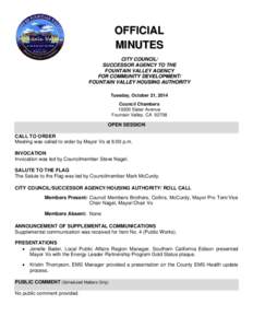 Fountain Valley Regular Meeting Agenda[removed]