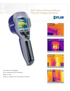FLIR i-Series Point-and-Shoot Thermal Imaging Cameras Missing insulation and water damage.  Hot electrical component.