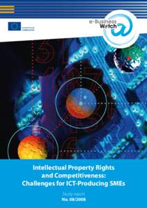 Intellectual Property Rights and Competitiveness: Challenges for ICT-Producing SMEs Study report No[removed]