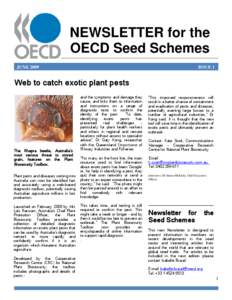 NEWSLETTER for the OECD Seed Schemes JUNE 2009 ISSUE 1