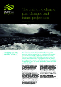 The changing climate: past changes and future projections September[removed]Guide to climate