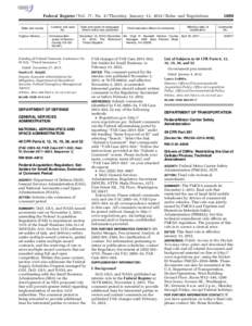 1889  Federal Register / Vol. 77, No. 8 / Thursday, January 12, [removed]Rules and Regulations Location and case No.