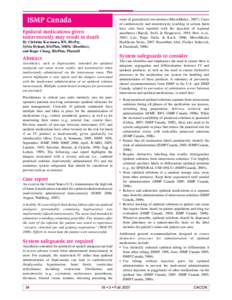 Local anesthetics / Piperidines / Hospice / Epidural / Bupivacaine / Ropivacaine / Infusion pump / Regional anaesthesia / Pain management / Medicine / Anesthesia / Dosage forms