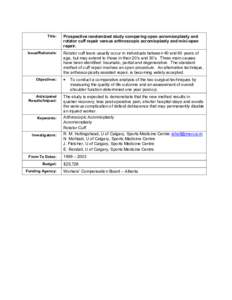 PDF:  Prospective randomized study comparing open acromionplasty & rotator cuff repair versus arthroscopic acromioplasty and mini-open repair